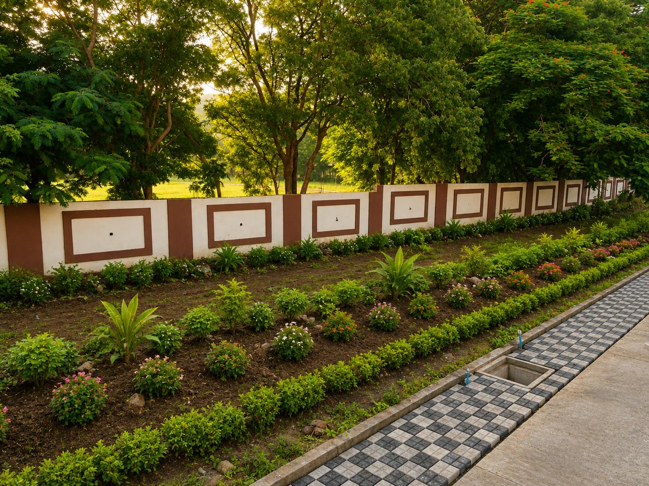Ambika Greens internal road